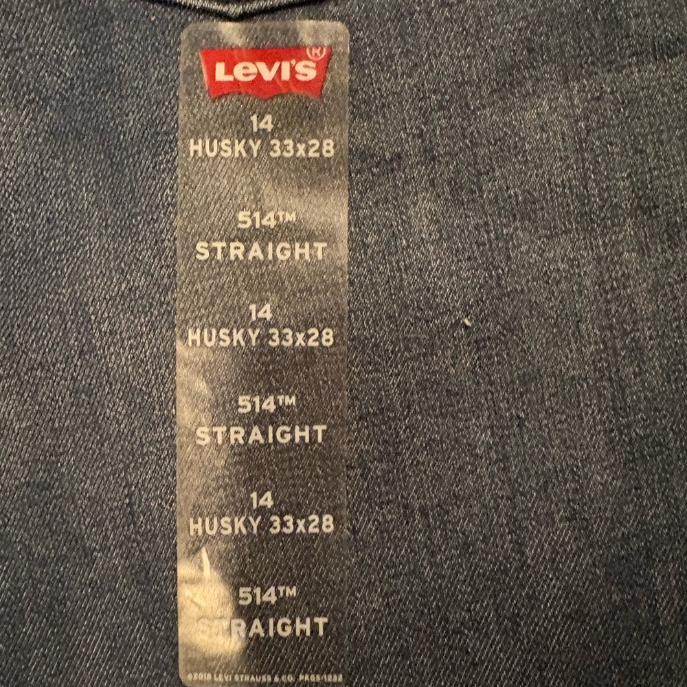 Levi's 514  new Dark Blue Straight Jeans size 14 or 33 /28 - Picture 10 of 10